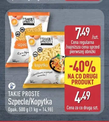 Kopytka Takie Proste promocja w Aldi