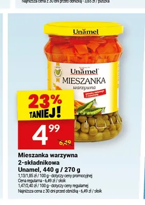 Mieszanka warzywna 2-składnikowa Unamel promocja w Twój Market