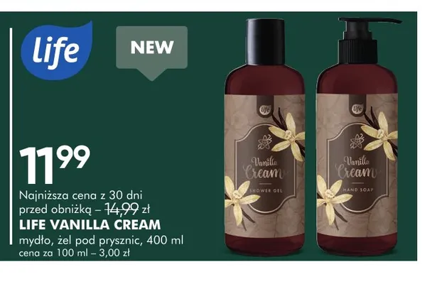 Mydło Vanilla Cream Life promocja w Super-Pharm