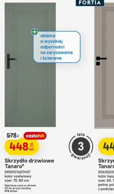 Skrzydło drzwiowe Tanaro kolor szałwiowy szer. 70,80cm promocja w Castorama