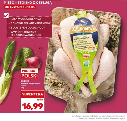 Kurczak Zagrodowy tuszka Drosed promocja w Kaufland