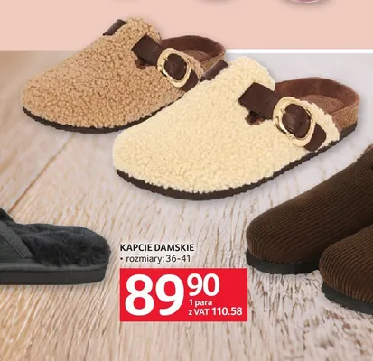 Kapcie damskie promocja w Selgros