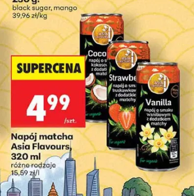 Napój matcha Coco Asia Flavours promocja w Biedronka