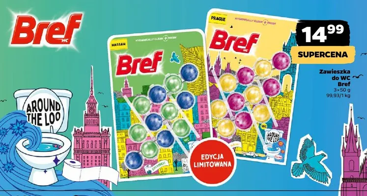 Zawieszka do WC Bref Around the Loo promocja w Netto