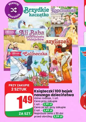 Książeczki 100 bajek naszego dzieciństwa promocja w Dino