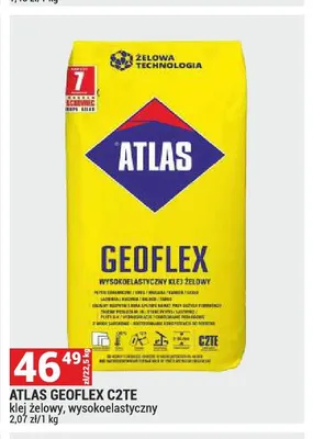 Klej żelowy Atlas Geoflex C2TE wysokoelastyczny promocja w Merkury Market