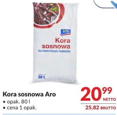 Kora sosnowa Aro promocja w Makro