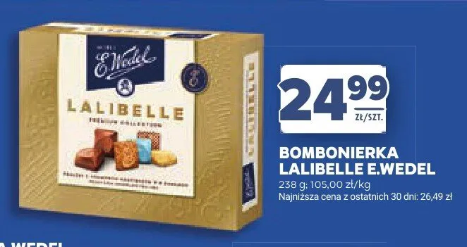 Bombonierka Lalibelle E.Wedel promocja w Stokrotka