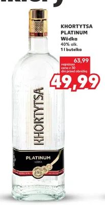Wódka Khortytsa Platinum promocja w Kaufland
