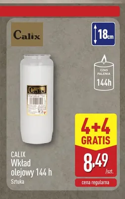 Wkład olejowy 144 h Calix promocja w Aldi