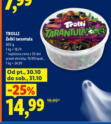 Żelki tarantula Trolli promocja w Lidl