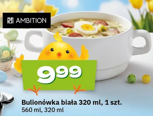 Bulionówka biała 320ml promocja w Twój Market
