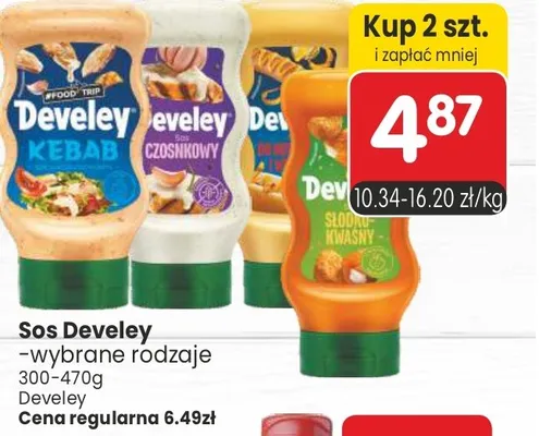 Sos Develey -wybrane rodzaje promocja w Market Point