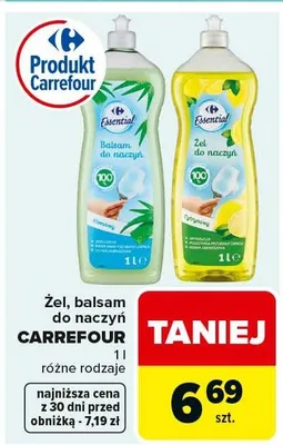 Żel do naczyń cytrynowy promocja w Carrefour