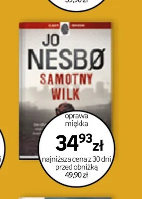 Książka Samotny wilk Jo Nesbø promocja w Empik