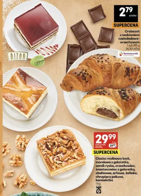 Ciasto karmelotka Bizon promocja w Delikatesy Centrum