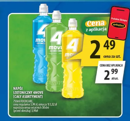 Napój izotoniczny 4Move promocja w Arhelan