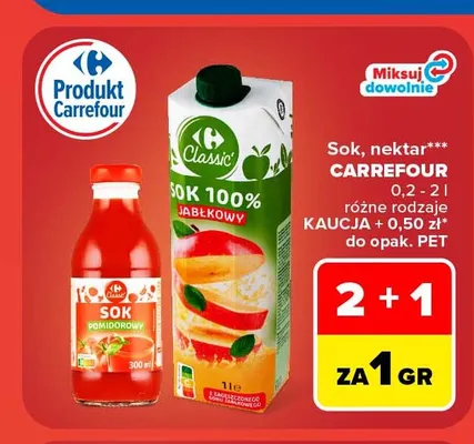 Sok pomidorowy Carrefour Classic promocja w Carrefour Market