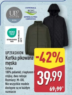 Kurtka pikowana męska promocja w Aldi