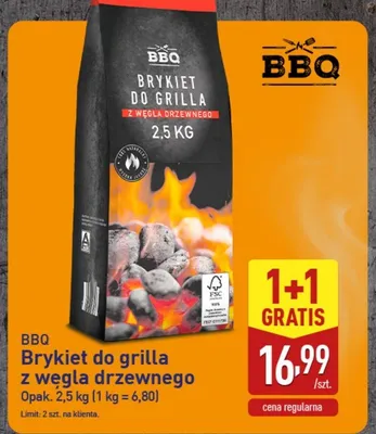 Brykiet do grilla z węgla drzewnego BBQ promocja w Aldi