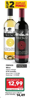 Wino Fresco, różne rodzaje promocja w Kaufland