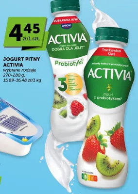 Jogurt pitny Activia wybrane rodzaje promocja w ABC