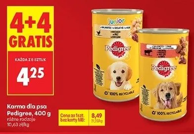 Karma dla psa Pedigree promocja w Biedronka