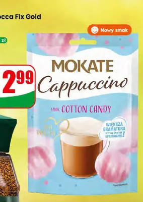 Kawa cappuccino Mokate Cotton Candy promocja w Dino