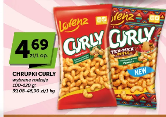 Chrupki Curly Peanut Classic Lorenz promocja w Euro Sklep