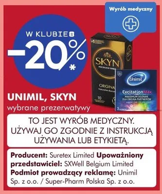 Wybrane prezerwatywy promocja w Super-Pharm