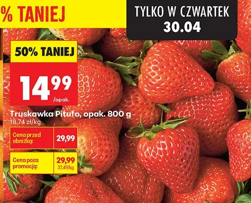 Truskawka Pitufo promocja w Biedronka