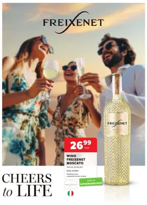 Wino białe słodkie Freixenet Moscato promocja w Stokrotka