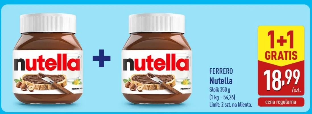 Krem Nutella promocja w Aldi