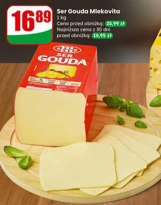 Ser Gouda Mlekovita promocja w Dino