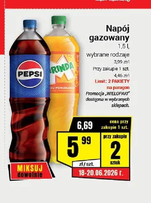 Napój gazowany promocja w Premium Nasz Sklep