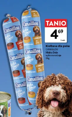 Kiełbasa dla psów Canaillou Miska Dnia z wołowiną promocja w Intermarche