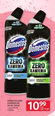 Żel do WC Domestos Zero Kamienia Lime promocja w Selgros