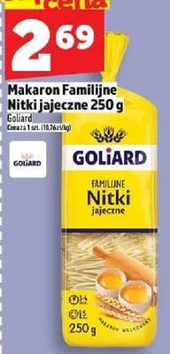 Makaron Familijne Nitki jajeczne Goliard promocja w TOPAZ