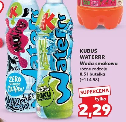 Woda smakowa Waterrr różne rodzaje promocja w Kaufland
