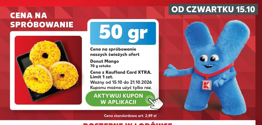 Donut mango promocja w Kaufland