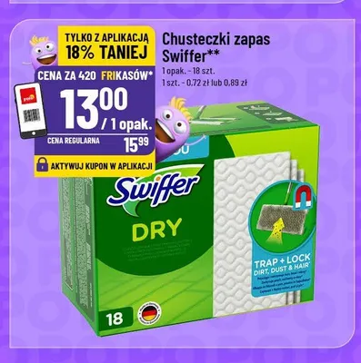 Chusteczki zapas Swiffer promocja w POLOmarket