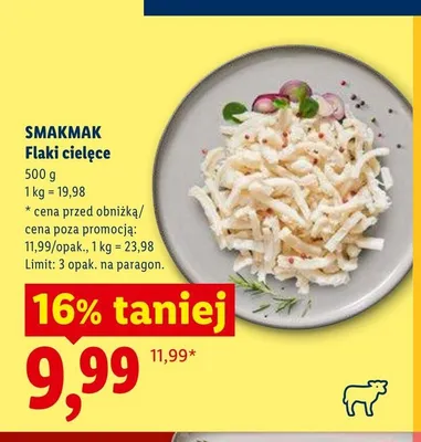 Flaki cielęce SMAKMAK promocja w Lidl