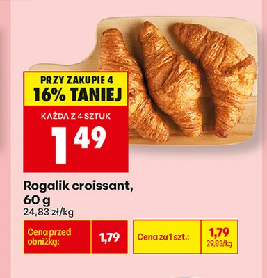 Rogalik croissant promocja w Biedronka