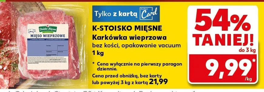 Karkówka wieprzowa bez kości promocja w Kaufland