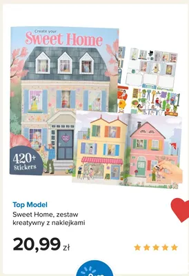 Zestaw kreatywny z naklejkami Top Model Sweet Home promocja w Smyk