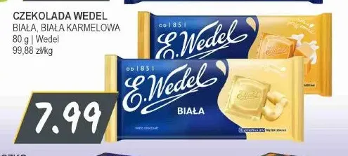 Czekolada Wedel biała karmelowa promocja w Słoneczko
