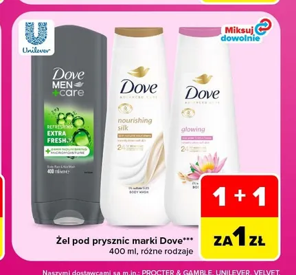 Żel pod prysznic Dove promocja w Carrefour Market