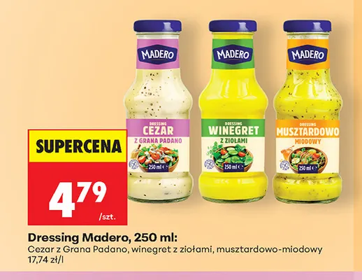 Dressing Madero winegret z ziołami promocja w Biedronka