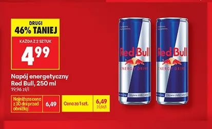 Napój energetyczny Red Bull promocja w Biedronka