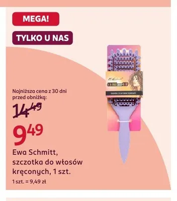 Szczotka do włosów kręconych Ewa Schmitt promocja w Rossmann